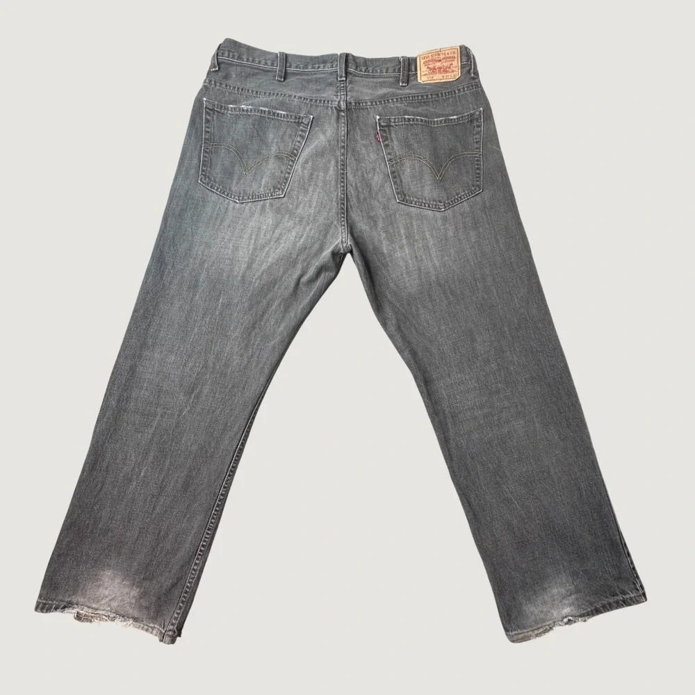 Vintage Levi's Jeans 559 Mens 40x30 Gray Relaxed Straight Fit Denim Pants Y2K